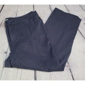 Lila Ryan Slim Straight Pedal Pushers Navy size 14 NWT